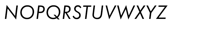EF Futura CE Book Oblique Font UPPERCASE