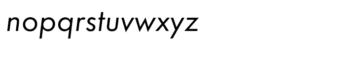 EF Futura CE Book Oblique Font LOWERCASE