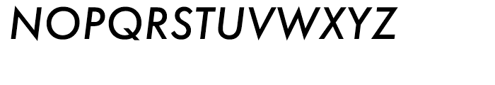 EF Futura Medium Oblique Font UPPERCASE