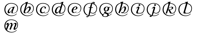 EF GaraMail Regular Font LOWERCASE