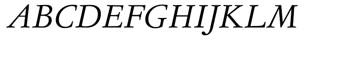EF Garamond No 5 Light Italic Font UPPERCASE