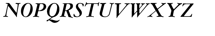 EF Garamont Amsterdam Medium Italic Font UPPERCASE