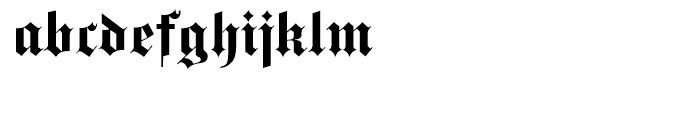 EF Gotisch Bold DFR Font LOWERCASE