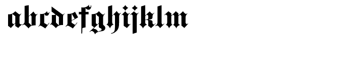EF Gotisch Bold Font LOWERCASE