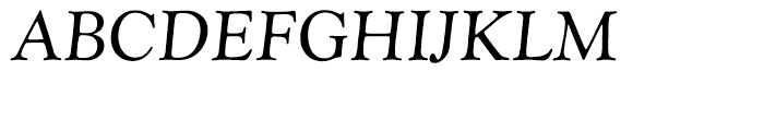 EF Goudy Catalogue Italic Font UPPERCASE