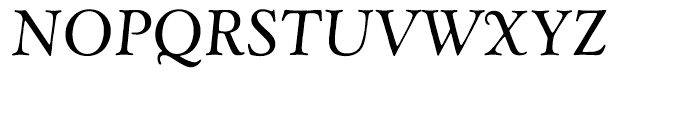 EF Goudy Catalogue Italic Font UPPERCASE
