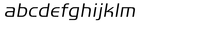 EF Handel Sans Turkish Light Oblique Font LOWERCASE