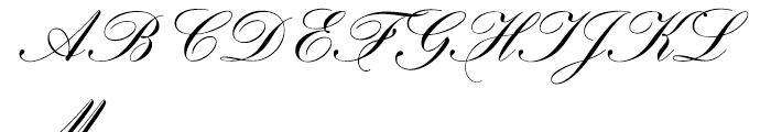 EF Hogarth Script CE Font UPPERCASE