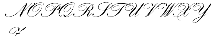 EF Hogarth Script Regular Font UPPERCASE