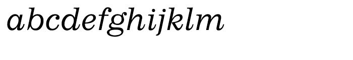 EF Impressum Light Italic Font LOWERCASE