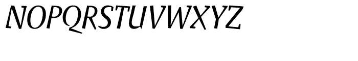 EF Keule Semi Serif Regular Italic Font UPPERCASE