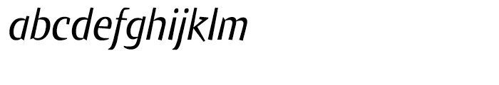 EF Keule Semi Serif Regular Italic Font LOWERCASE