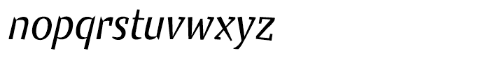 EF Keule Semi Serif Regular Italic Font LOWERCASE