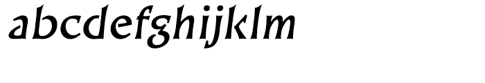 EF Kiev Bold Oblique Turkish Font LOWERCASE