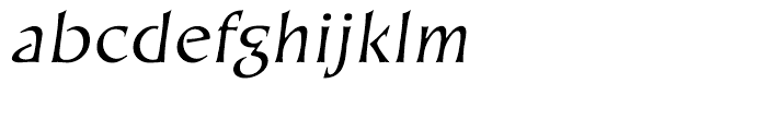 EF Kiev Regular Oblique CE Font LOWERCASE