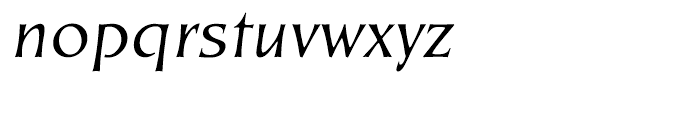 EF Kiev Regular Oblique CE Font LOWERCASE