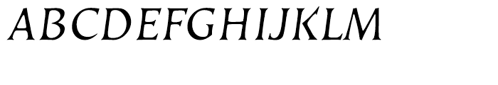 EF Kiev Regular Oblique Turkish Font UPPERCASE