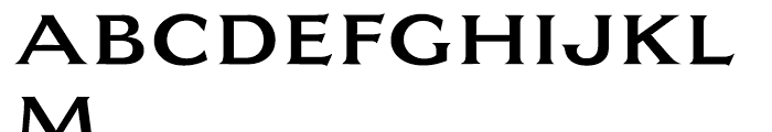 EF Largo Medium Font LOWERCASE