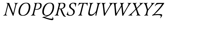 EF Latienne Italic Font UPPERCASE