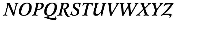 EF Latienne Medium Italic Font UPPERCASE
