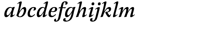 EF Latienne Medium Italic Font LOWERCASE