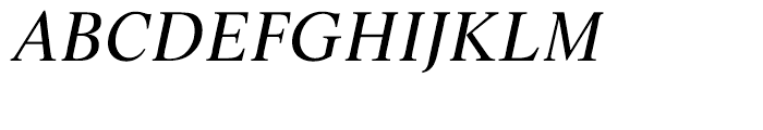 EF Life Regular Italic Font UPPERCASE