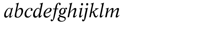EF Life Regular Italic Font LOWERCASE