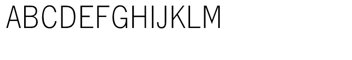 EF Lightline Gothic Regular Font UPPERCASE
