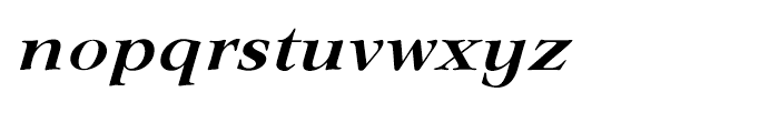 EF Lingwood CE Demi Bold Italic Font LOWERCASE