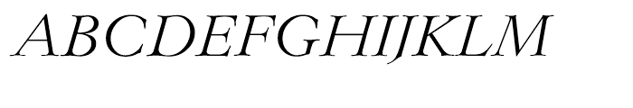 EF Lingwood CE Light Italic Font UPPERCASE