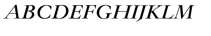 EF Lingwood CE Medium Italic Font UPPERCASE