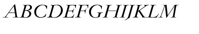 EF Lingwood CE Regular Italic Font UPPERCASE