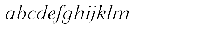 EF Lingwood Light Italic Font LOWERCASE