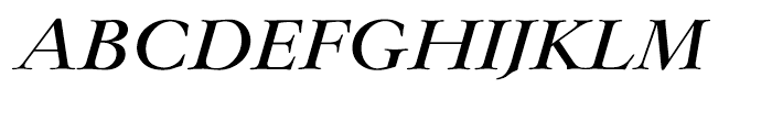 EF Lingwood Medium Italic Font UPPERCASE