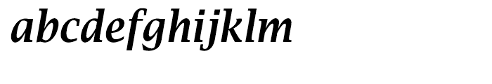 EF Lucida Bright Narrow Demi Bold Italic Font LOWERCASE