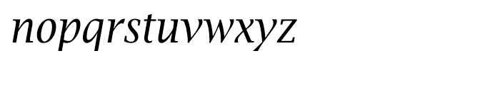 EF Lucida Bright Narrow Italic Font LOWERCASE