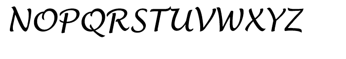EF Lucida Handwriting Regular Font UPPERCASE