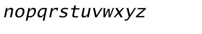 EF Lucida Mono Roman Italic Font LOWERCASE