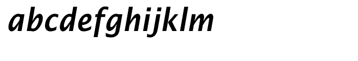EF Lucida Sans Narrow CE Demi Bold Italic Font LOWERCASE