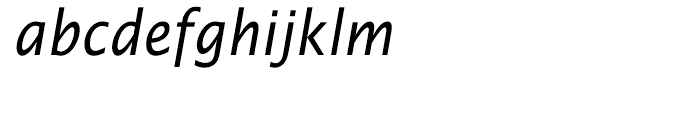 EF Lucida Sans Narrow Turkish Italic Font LOWERCASE