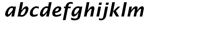 EF Lucida Sans Turkish Demi Bold Italic Font LOWERCASE