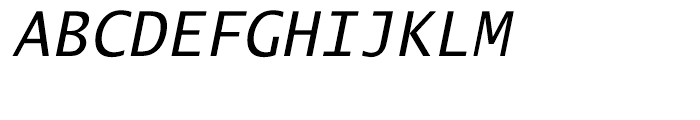 EF Lucida Sans Typewriter Oblique Font UPPERCASE