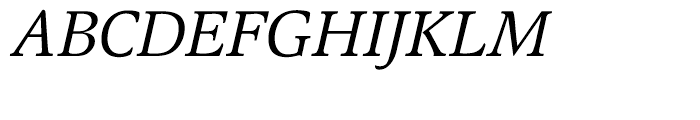 EF Magna CE Italic Font UPPERCASE