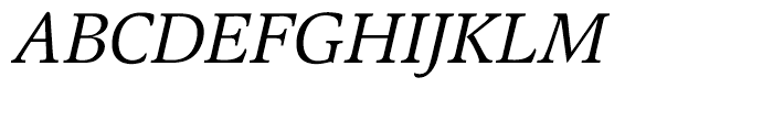 EF Magna Italic Font UPPERCASE