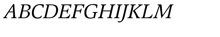 EF Magna Turkish Italic Font UPPERCASE