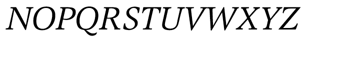 EF Magna Turkish Italic Font UPPERCASE