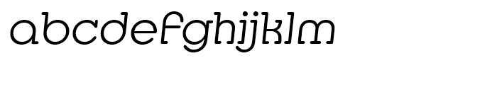 EF Media Serif CE Light Italic Font LOWERCASE