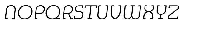 EF Media Serif Extra Light Italic Font UPPERCASE