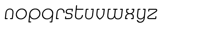 EF Media Serif Extra Light Italic Font LOWERCASE