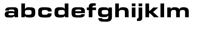 EF Microgramma Bold Extended Font LOWERCASE